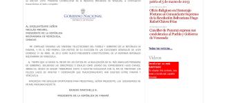 Embajada de Venezuela en Panamá forja documento del Gobierno panameño
